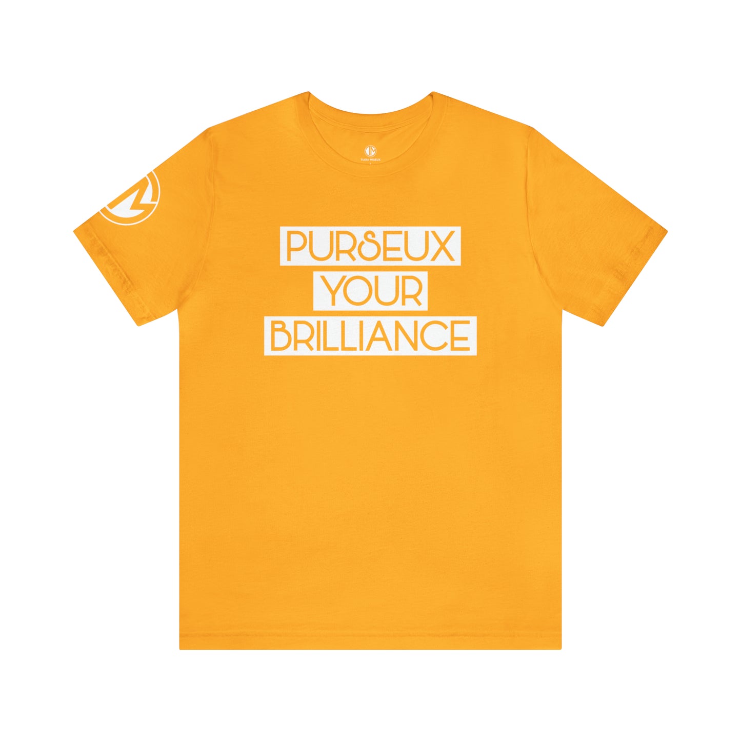 Yellow + White PURSEUX Tee