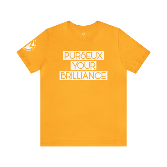 Yellow + White PURSEUX Tee