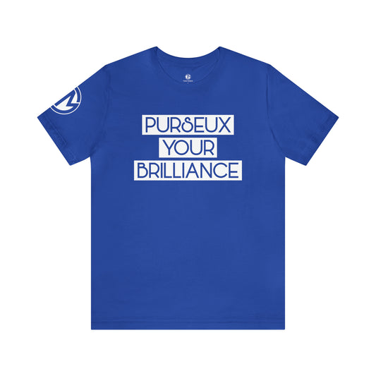 Blue + White PURSEUX Tee