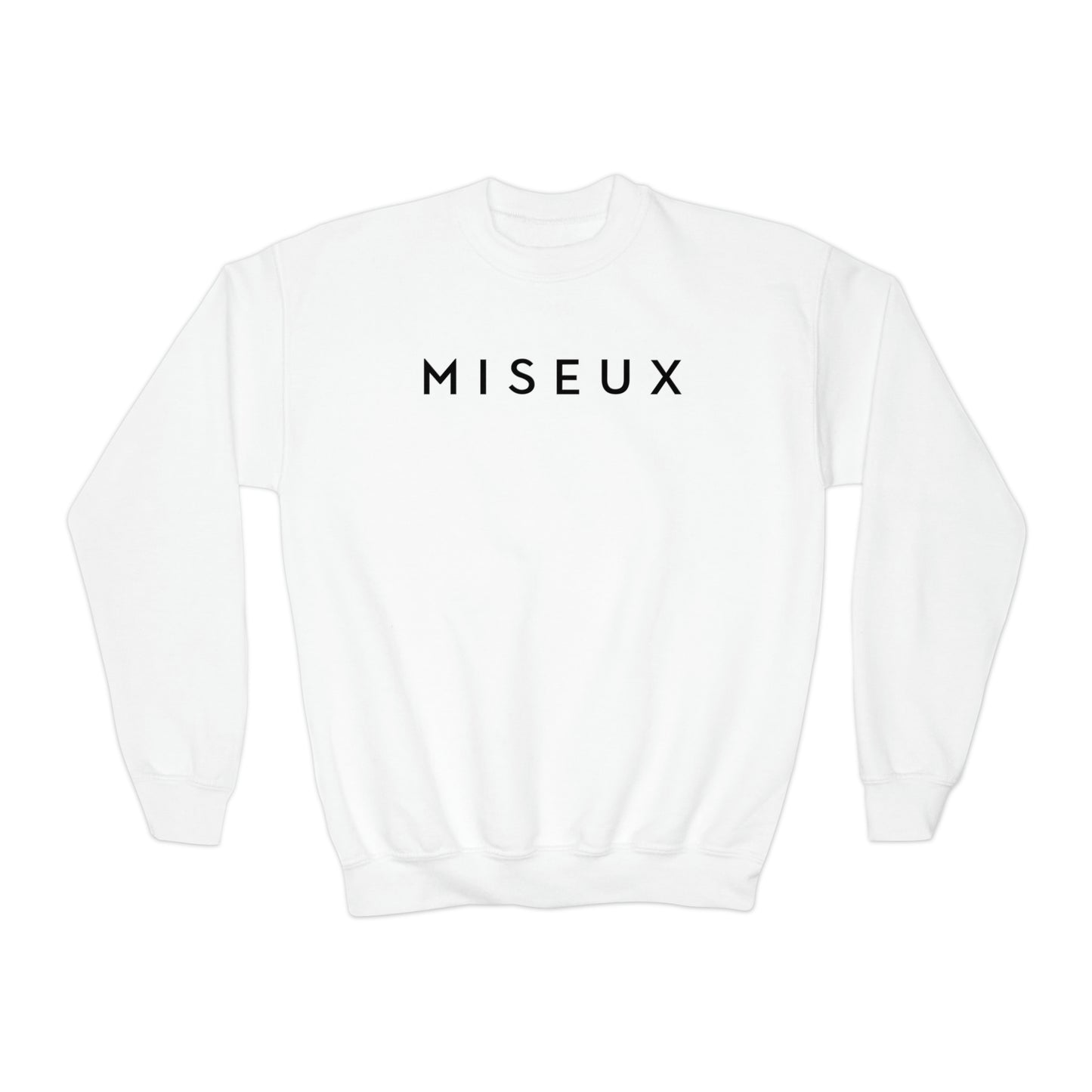 Youth White + Black Sweatshirt