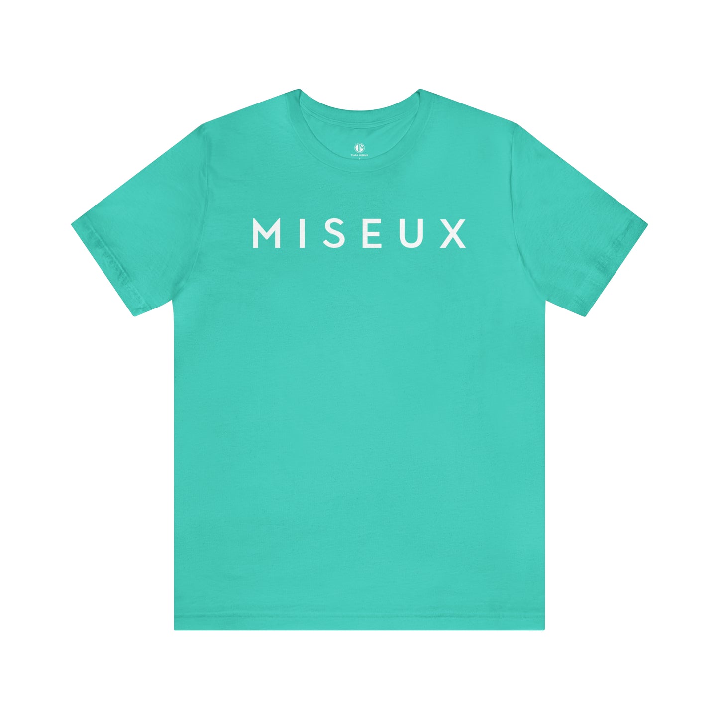 Teal + White Miseux Tee