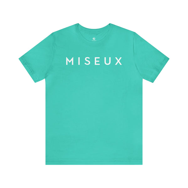 Teal + White Miseux Tee